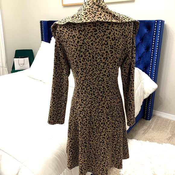 Leopard Ruffled Button Up Cardigan - Picture 6 of 9